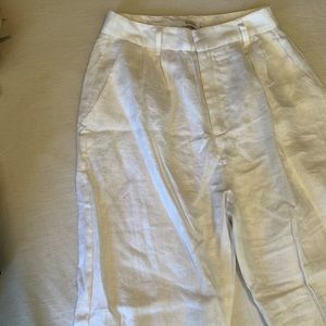 DISSH LINEN STRAIGHT PANTS